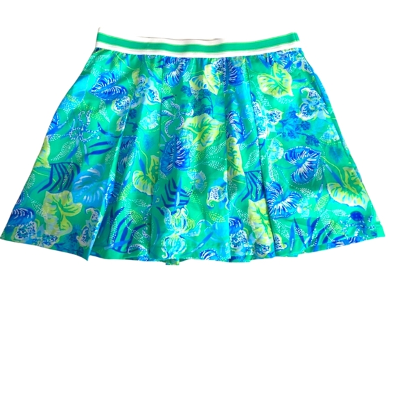 Lilly Pulizer Silvana Skort Botanical Green In A Flutter Size Small - Picture 10 of 16